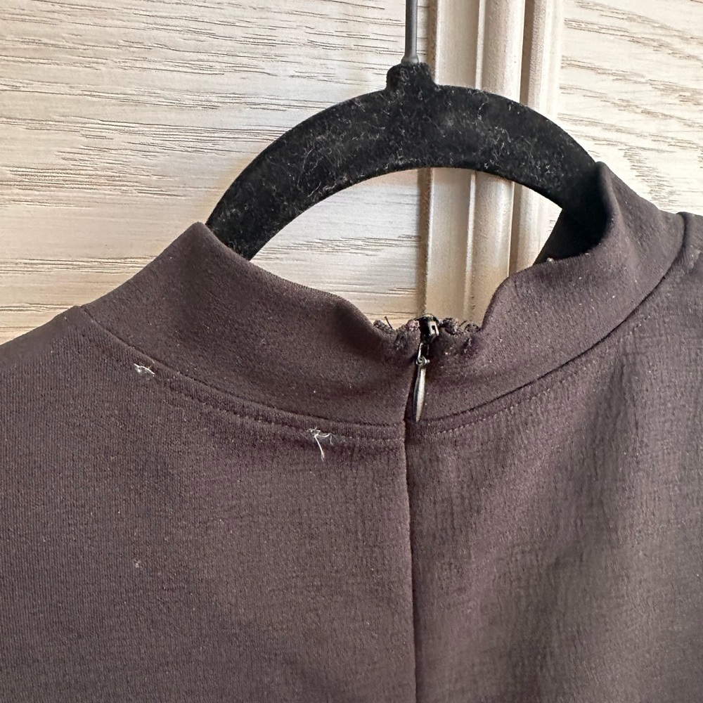 Elegant Black Sheer Sleeve Top - Picture 6 of 8